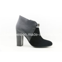 New Dirty Feeling Comfort Heels Mulheres Botas de tornozelo de couro